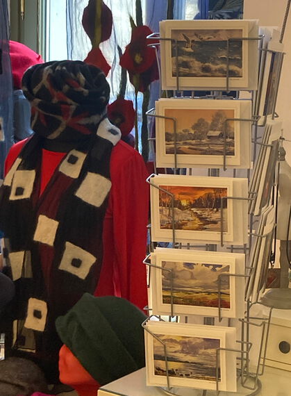 Modeatelier Uta Gneiße Dresden – Fashion aus Wolle und Seide – Aquarelle der Künstlerin